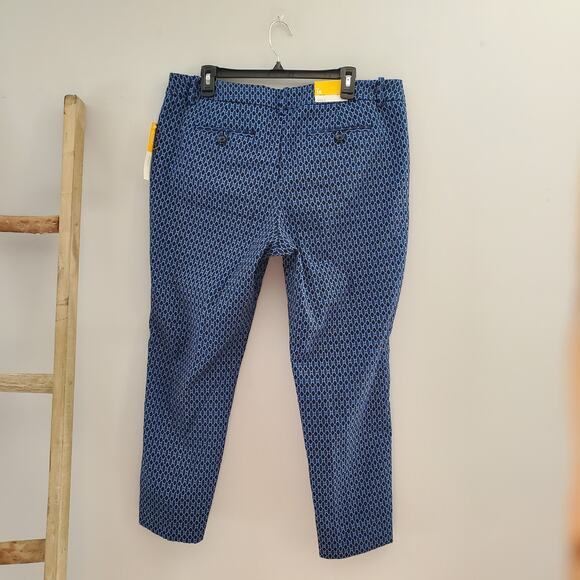 Merona Women's Blue Classic Fit Straight Ankle Pants Size 16 NWT - Picture 2 of 8